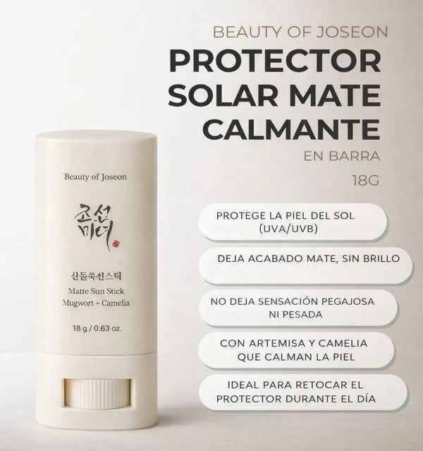 Bloqueador Matte Sun Stick Mugwort + Camelia